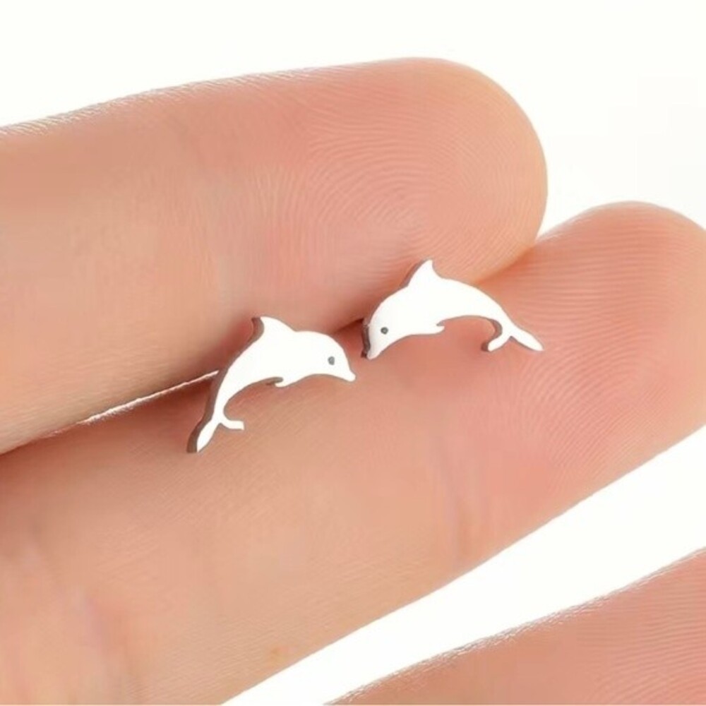 Dolphin Stud Earrings NWT